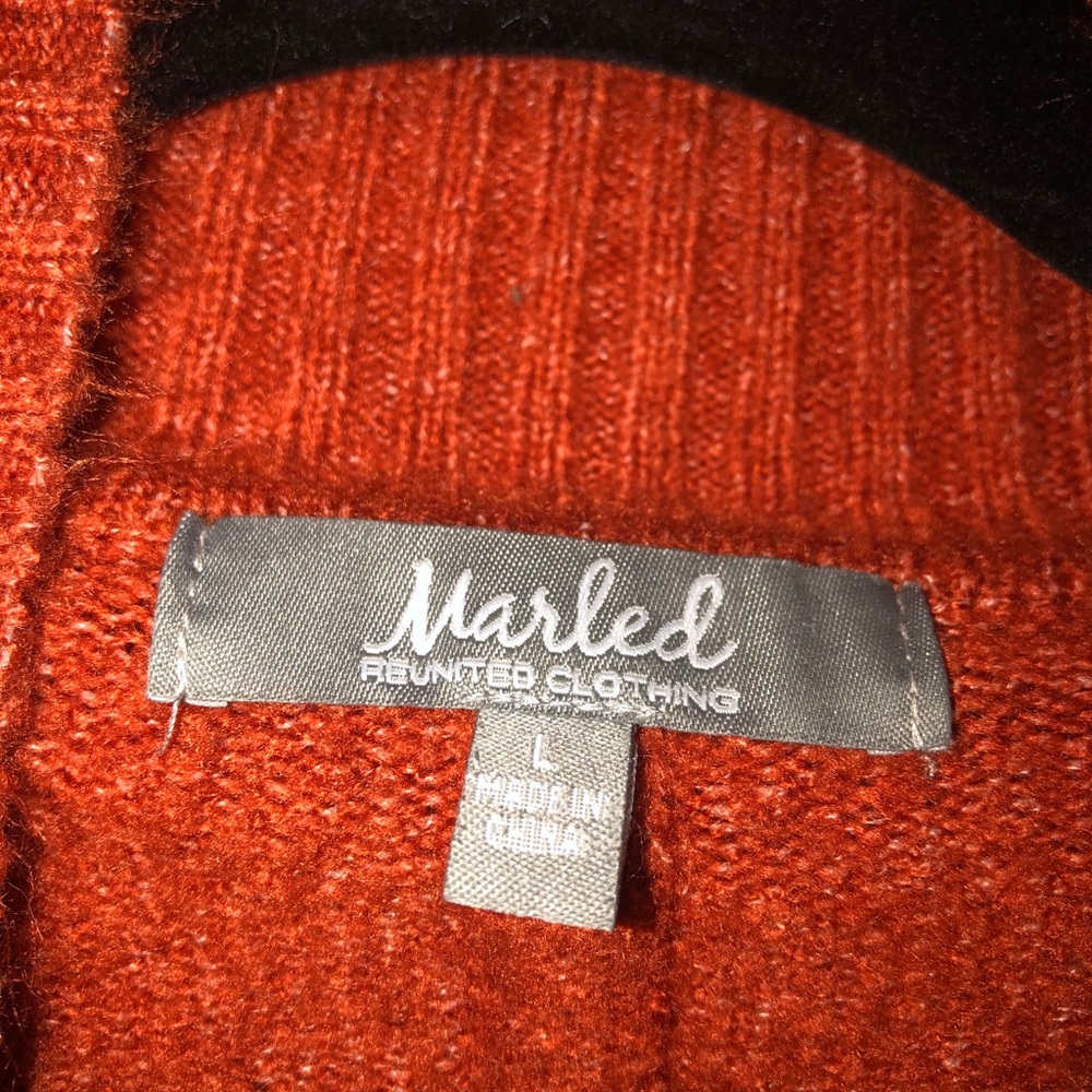 Marled-United Clothing Size Large Burnt Orange - Picture 2 of 5
